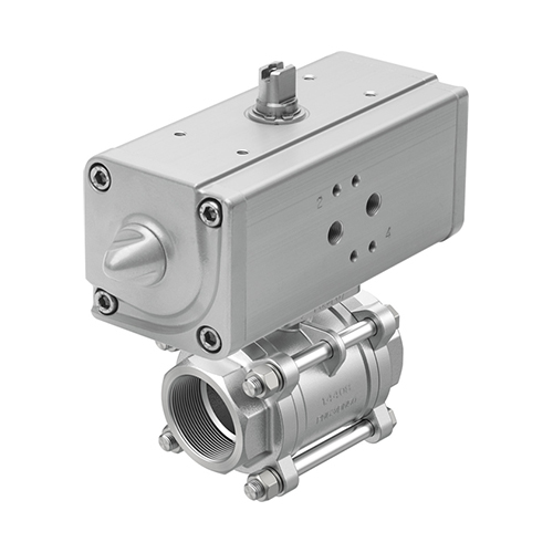 Vzba-1-4Inch Gg-63-T-22-F0304-V4V4T-Pp15-R-90-C Ball Valve Actuator Unit - Power: Pneumatic