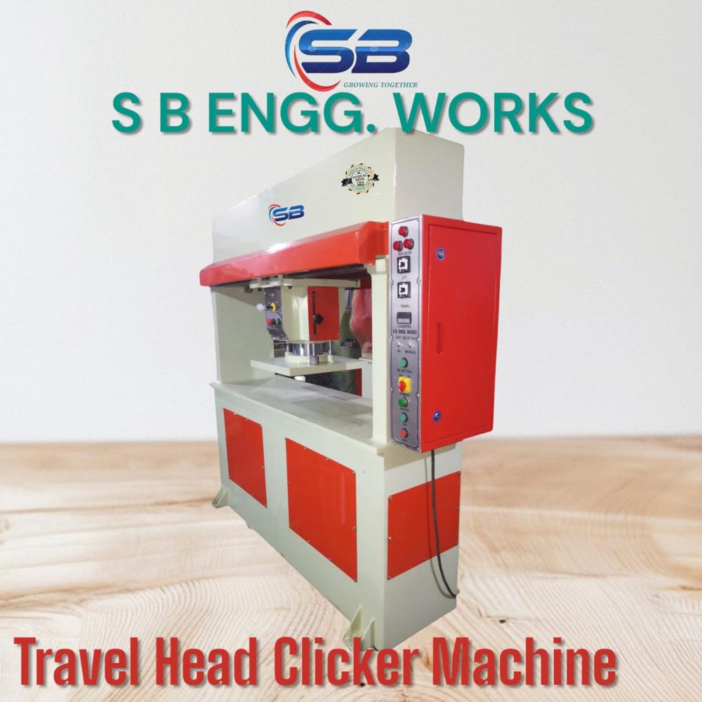 Travel Head Clicker Machine - 30 Ton Capacity, 63x20 Inch Punching Board Size, Low Noise Hydraulic System | High Efficiency, Low Energy Consumption, Safe Operation