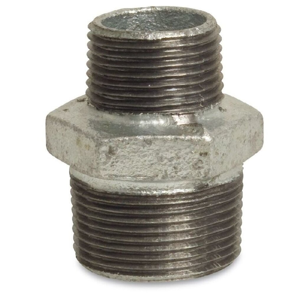 Gi R/hex Nipple - 1-1/2", Malleable Iron, Isi Marked, Standard Is: 1879 | Mg Brand's Premium Pipe Fitting Solution
