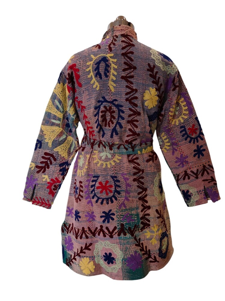 Vintage Long Kimono Suzani Bathrobe