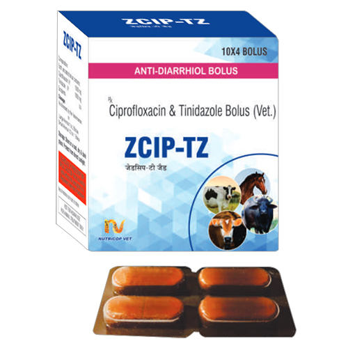 Ciprofloxacin And Tinidazole Bolus