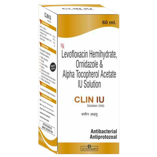 Levofloxacin Hemijydrate Ornidazole And Alpha Tocopherol Acetate IU Solution