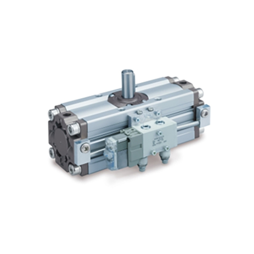 CVRA1BJ50-90Z-11D Rotary Actuator - Medium Pressure, Metal Construction | Reliable Solenoid Valve Function, Standard Size, Easy Adjustment Features