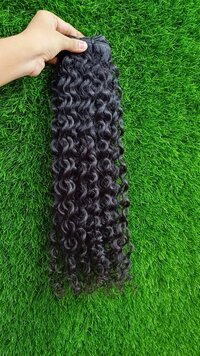 Natural Remy Kinky Curly Human Hair Extension, Virigin Hair Extension