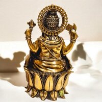 Brass Ganesha Statue for Home  Lord Ganesha Idol for Blessings & Good Luck By Aakrati