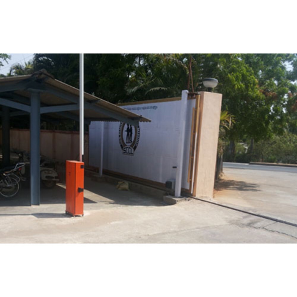 Automatic Boom Barrier - Metal & PVC Construction , Automatic Functionality With Stop Sign Signal for Enhanced Safety | 1-Year Warranty