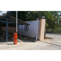 Automatic Boom Barrier - Metal & PVC Construction , Automatic Functionality With Stop Sign Signal for Enhanced Safety | 1-Year Warranty