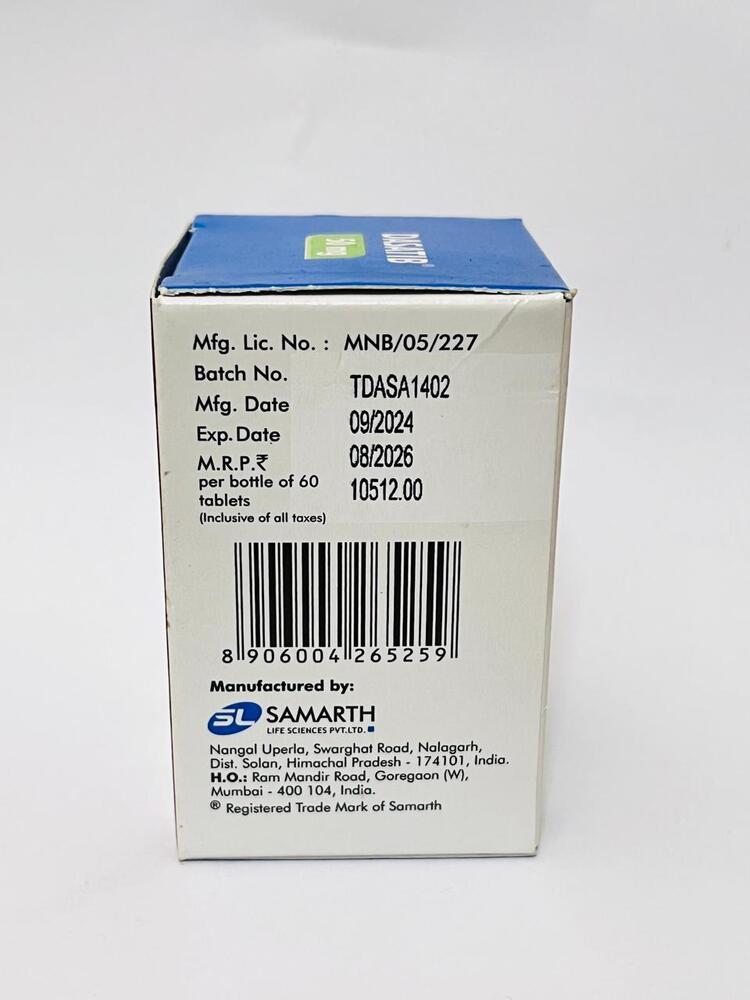 Dasatinib - 50mg Tablets Anti-cancer Treatment For Ph+ Cml And Ph+ All 60 Units Per Box Storage In Dry And Cool Place