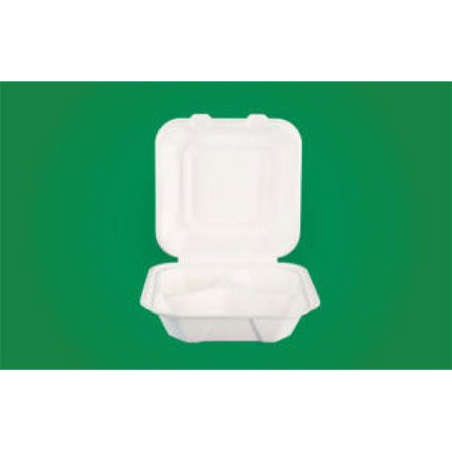 8X8 3Cp Clamshell Box - Application: Food Serving (Restaurants