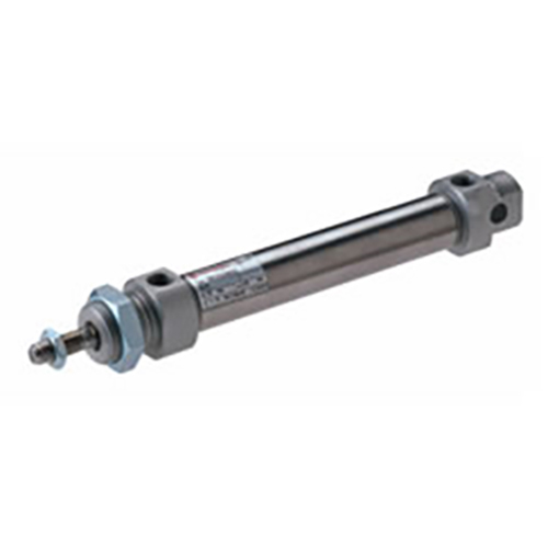 Rm-8016-M-50 Iso Roundline Double Acting Cylinder - Color: Silver