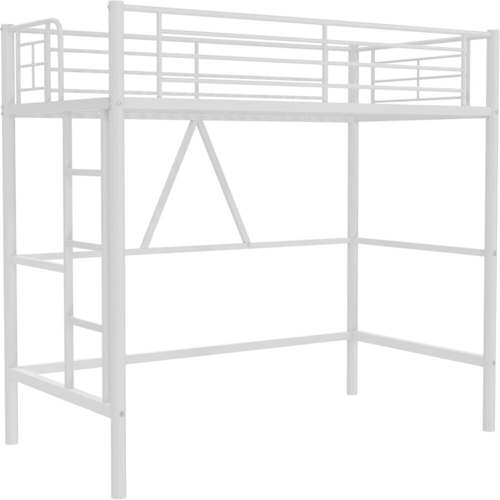 Metal Loft Bed Twin Size Heavy Duty Bedframe
