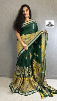 Digital Printed Sarees - Bust Size: 40 Inch (in)