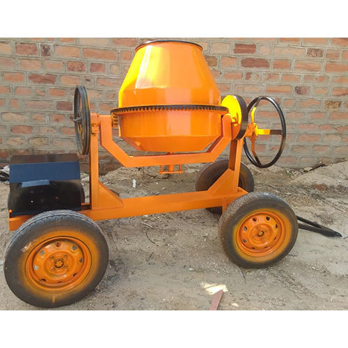 Automatic Concrete Mixer Machine - Color: Yellow