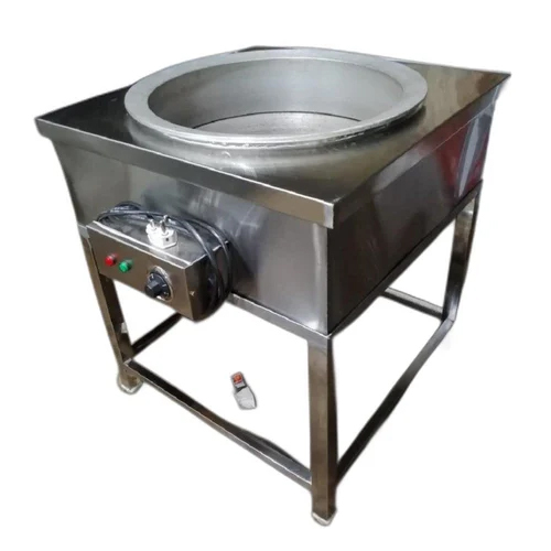 Stainless Steel Biryani Handi Warmer - 19 Inch, Silver | Semi-Automatic, Electric Power, 220-240V, 1-Year Warranty