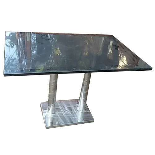 Table With Top Granite - Material: Stainless Steel