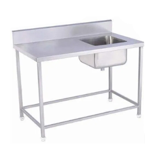 Stainless Steel Kitchen Sink Table - Size: Standard