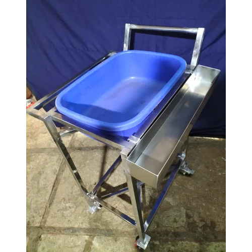 Stainless Steel Hospital Trolley - Size: Standard