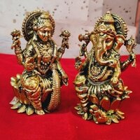 Brass Laxmi Ganesha Home Dcor Statue By Aakrati