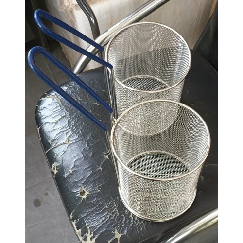 Fried Chicken Stainless Steel Breading Basket - Material: Magnesium Aluminum