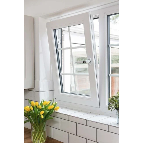 Upvc Top Hung Window - Color: White