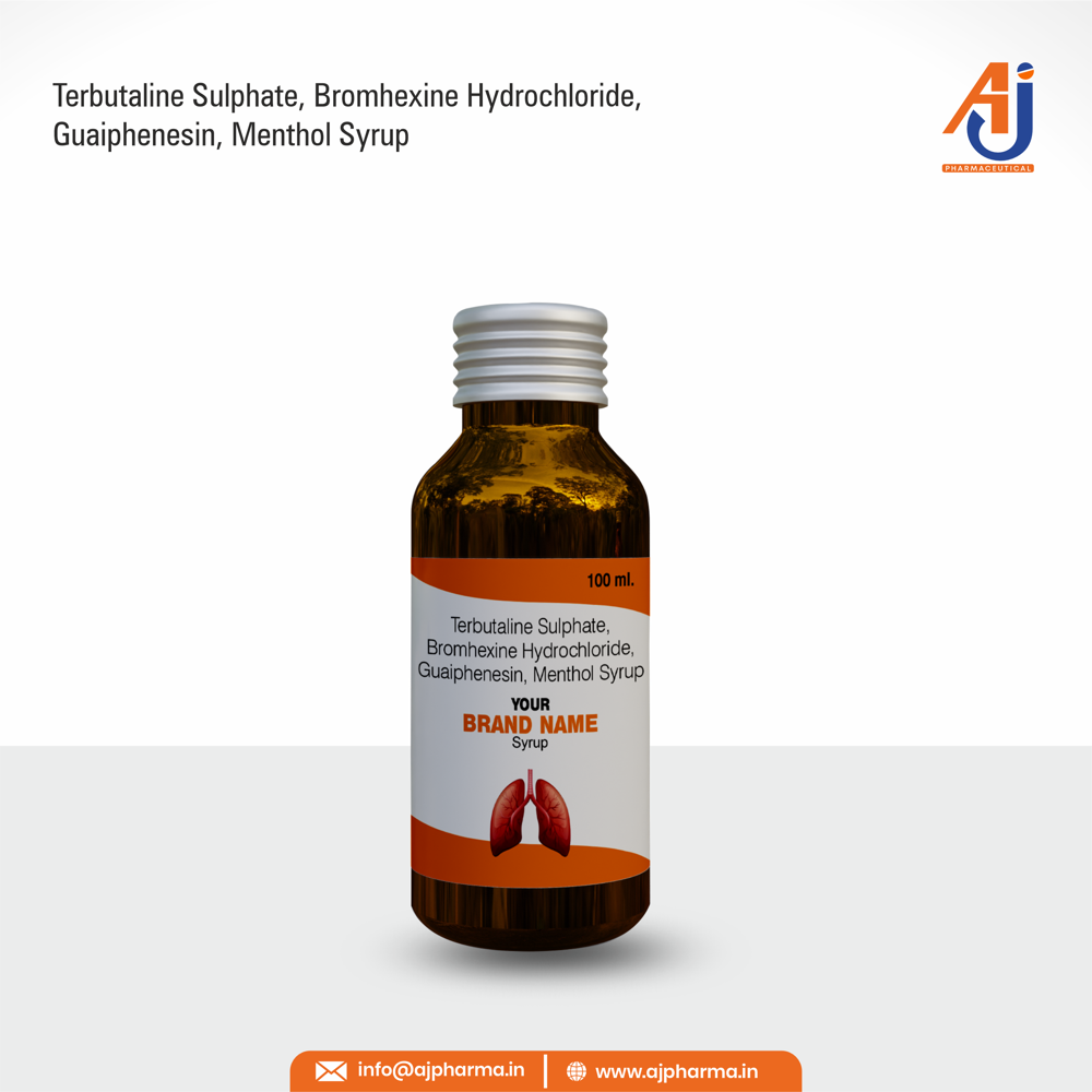 TERBUTALINE SULPHATE, BROMHEXINE HYDROCHLORIDE, GUAIPHENESIN, MENTHOL SYRUP