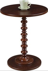 Round Wooden Side Table for Living Room with Pedestal End Table Coffee Table Corner Table