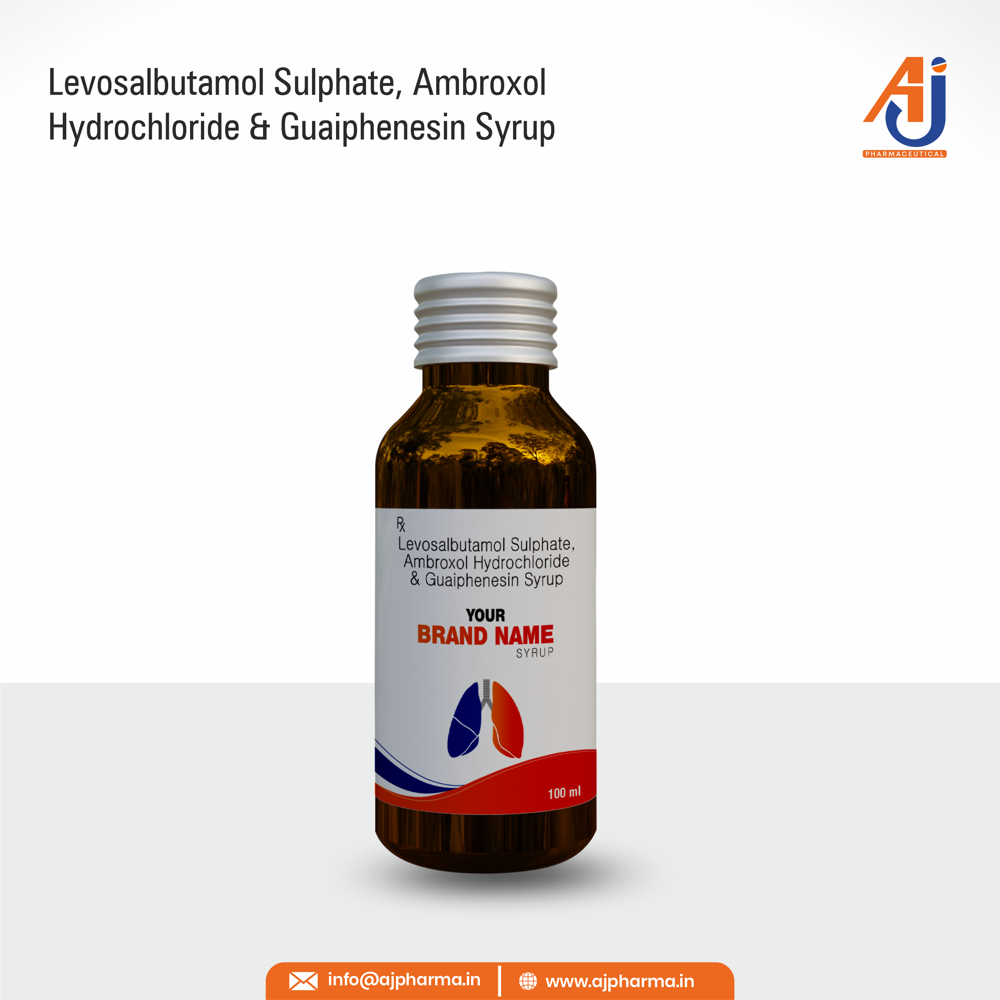 LEVOSALBUTAMOL SULPHATE, AMBROXOL HYDROCHLORIDE & GUAIPHENESIN SYRUP