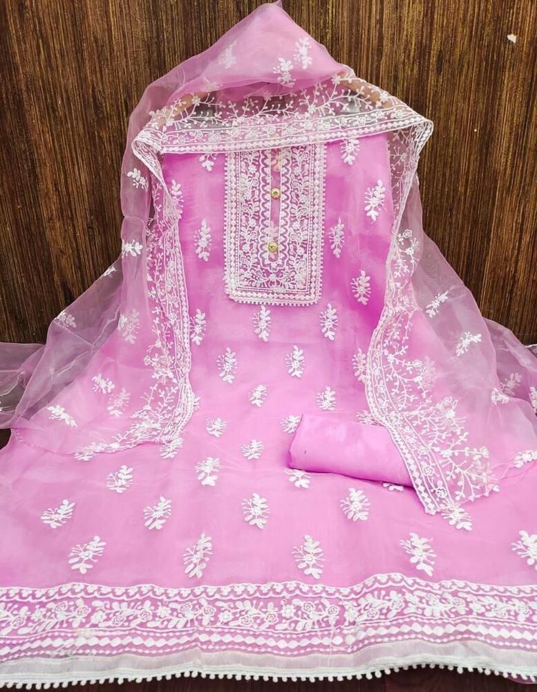Designer Dress Material - Bust Size: 40 Inch (In)