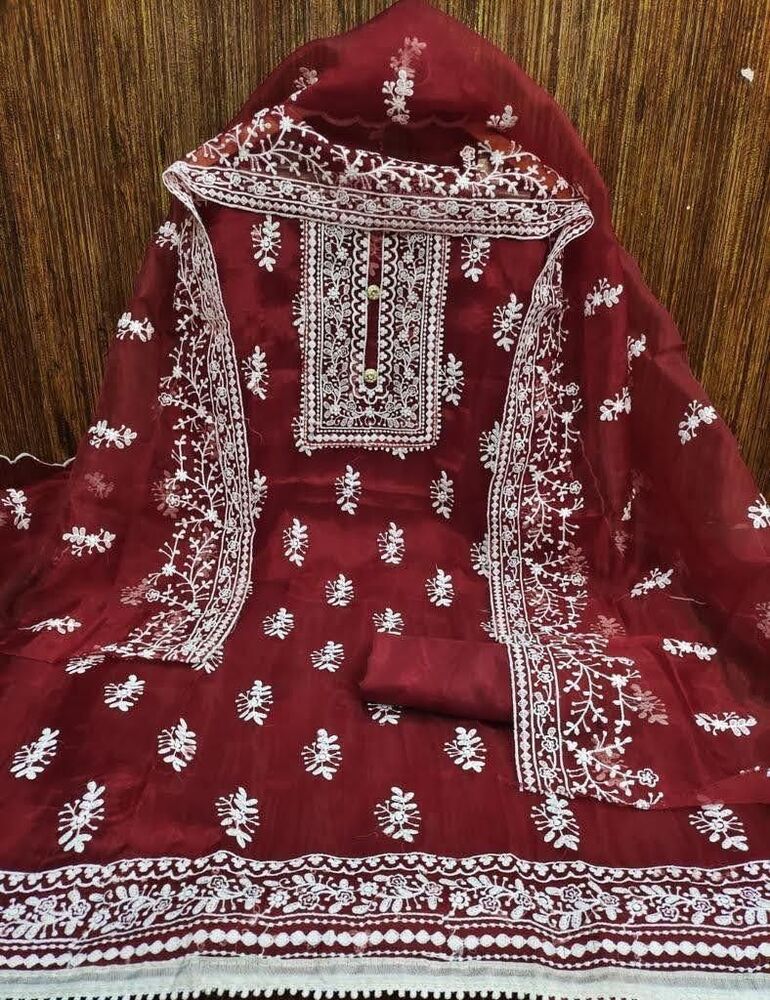 Designer Dress Material - Bust Size: 40 Inch (In)