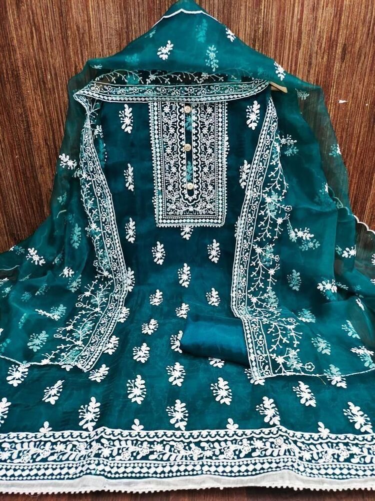 Designer Dress Material - Bust Size: 40 Inch (In)