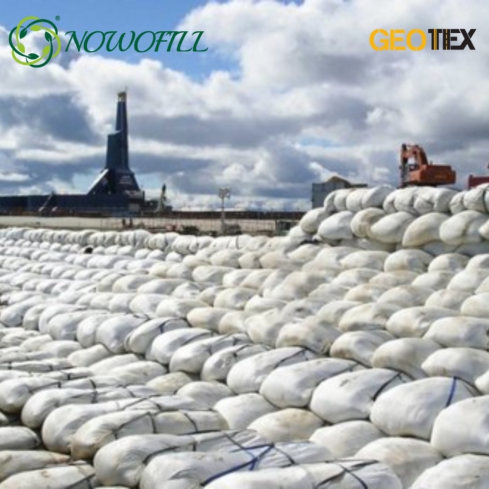 PP/Pet Non Woven Geotextile Sand Bag For Flud Control