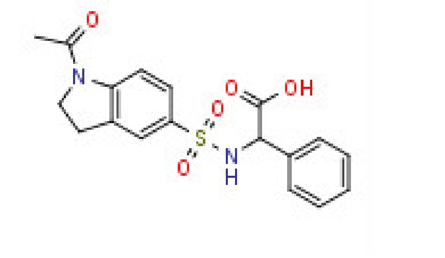 Chemical Name: ([(1-Acetyl-2,3-dihydro-1h-indol-5-yl)sulfonyl]amino)(phenyl)acetic acid