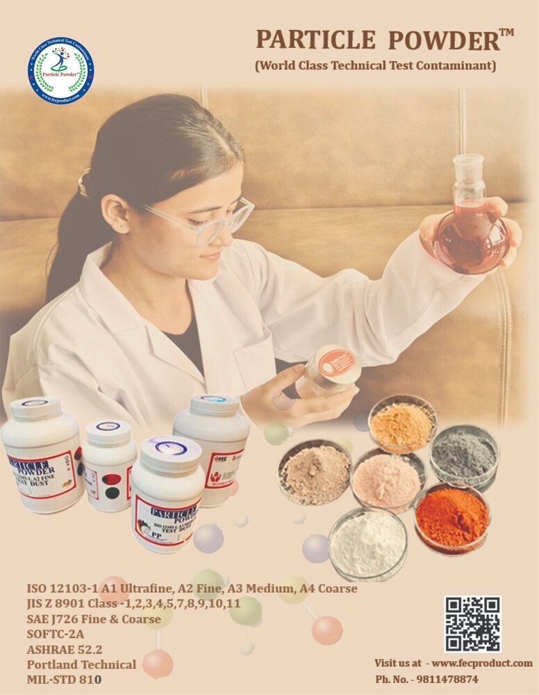 Jis Z 8901 Test Powders - Class 7, 8, And 11 | High Purity 99%, Particle Density 2.9-3.1 G/cmâ³
