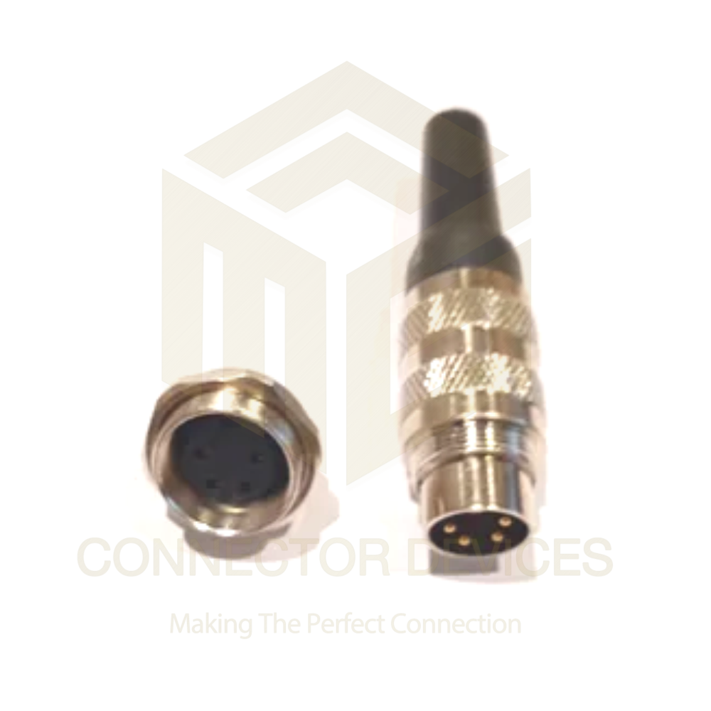 Audio Connectors 91 Series Standard - Copper Alloy & Die Cast Zinc, 3 To 12 Pin, 250v Ac, Nickel Plated Shell, Black Insulator, Pvc Jacket