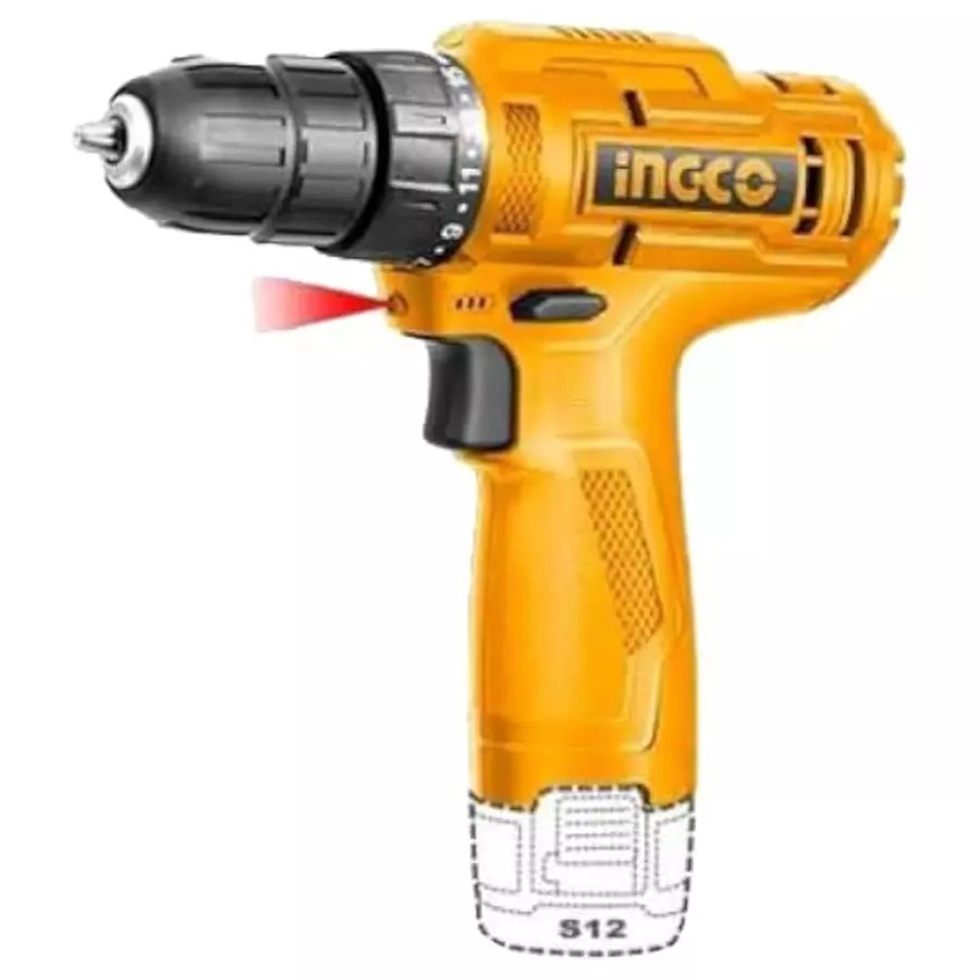 Ingco 0.8-10 mm Chuck Size 12 V 750 RPM Cordless Drill, CDLI12428