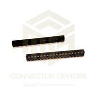 Flow Solder Female Header Smd - 40 Pin, 2.54mm Pitch | Black, Ip67 Rating, Stable And Secure Connectivity, Electric Power Supply
