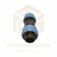 Ip68 Waterproof Connector Sp17 Male Cable Type - Pa66 Nylon, 100mm X 26mm, Matte Black | Quick-lock, Corrosion Resistant, Double Silicone Seal