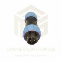Ip68 Waterproof Connector Sp13 Male Cable Type - Nylon Pa66 & Brass, Cable Diameter 4.5-7mm, Black, Ip68, 5m Contact Resistance, Threaded Coupling