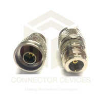 N Male To N Female Adaptor - Brass, Standard Size, Silver Color | Industrial Application, Cable Mount, Operating Temp -40 To +85â°c, Polished Finish