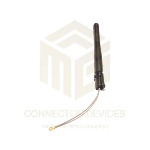 Ipex Antenna Rubber Duck - Plastic, Standard Size | 2400MHz Frequency, 3dBi Gain, 50W Max Power, UFL Female Connector, Vertical Polarization