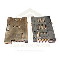 Sim Card Holder Push Type - Metal Construction, Standard Size, Socket Mount , 30v Power Supply For Industrial Applications