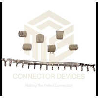 Relimate Connector 2515 Lock Type - Pvc Material, 2 Pins To 12 Pins Configuration, White Color, Voltage Rating 250v, Current Capacity 3a, Sealed Fittings