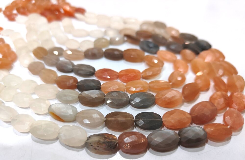 Natural Genuine Multi Moonstone Beads