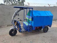 Electric Garbage Cart - Color: Blue And Green