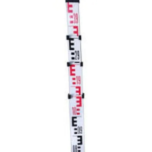 Aluminum Leveling Staff - Color: White