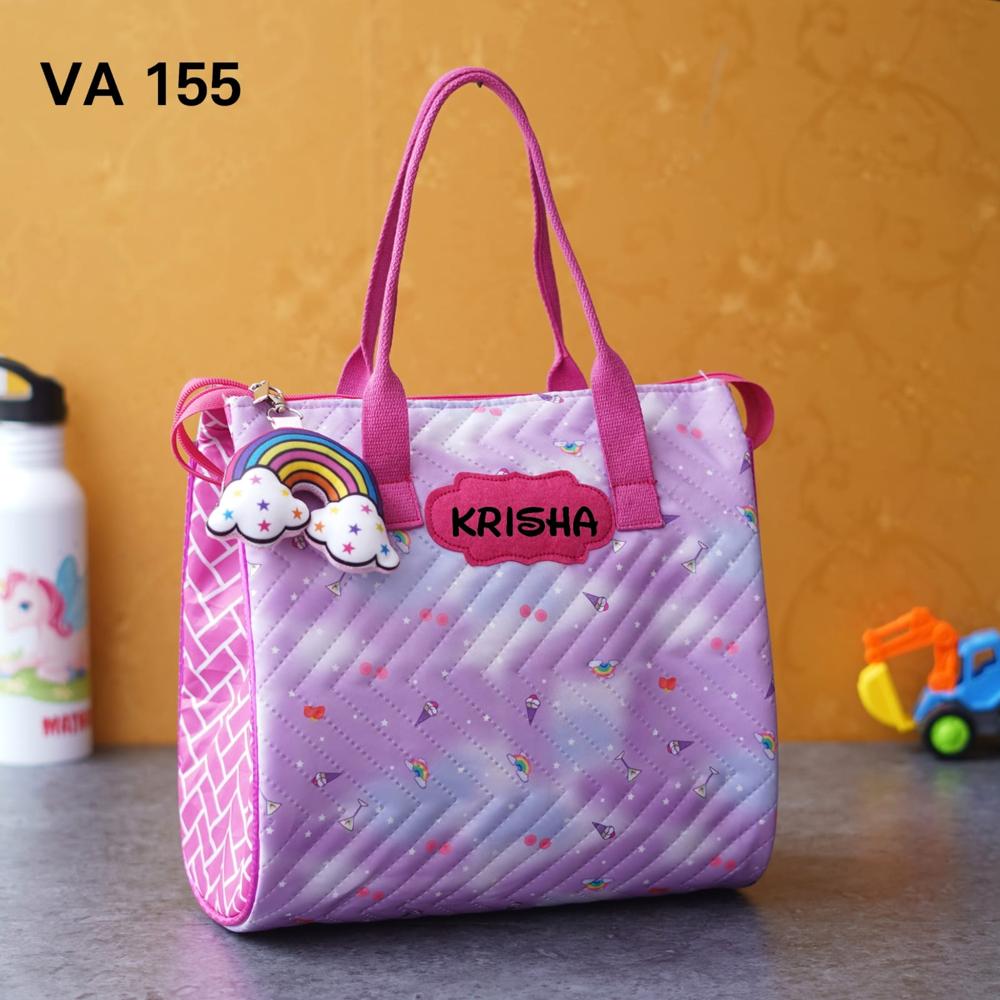 Personalised Tote bags with toy keychain