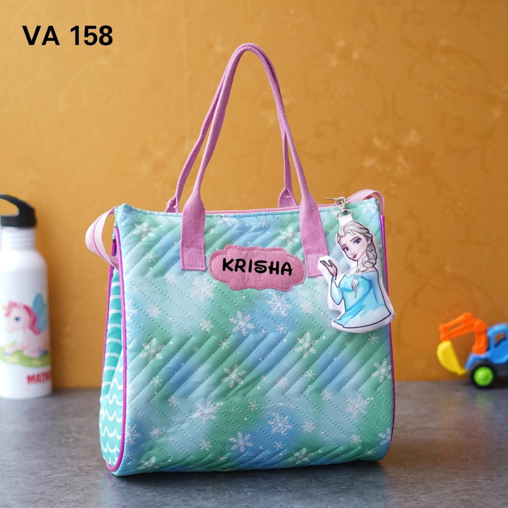 Personalised Tote bags with toy keychain