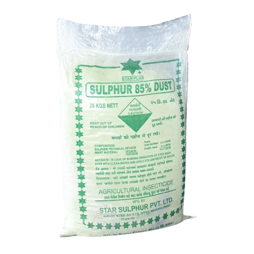 25Kg Sulphur 85% Percent Dust - Color: White