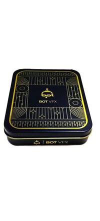 Black And Gold Wallet Tin