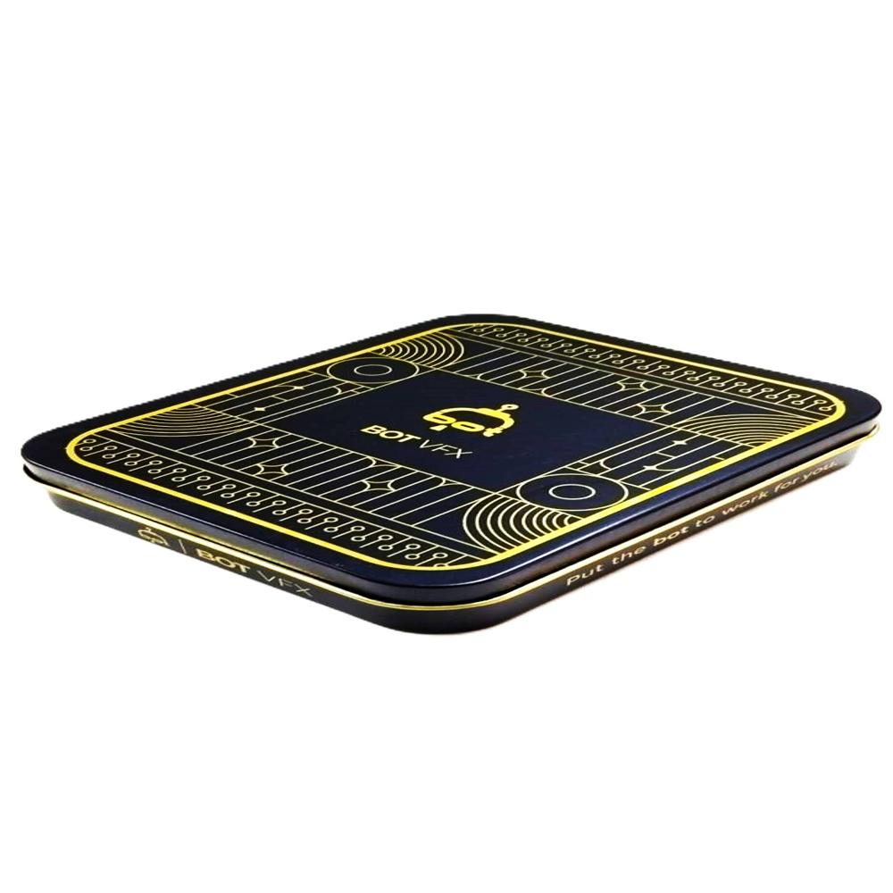 Black and Gold wallet tin